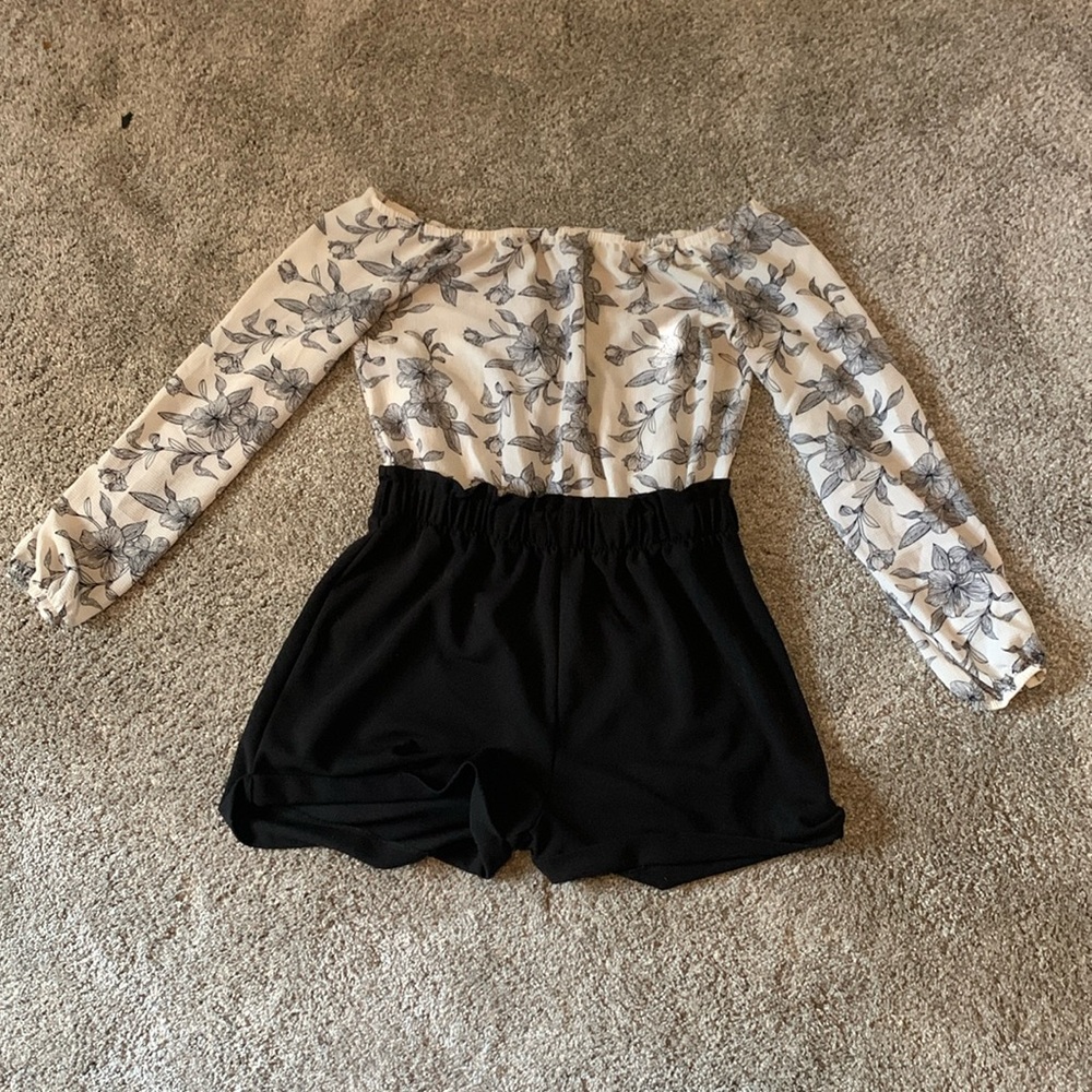 Black and White Romper